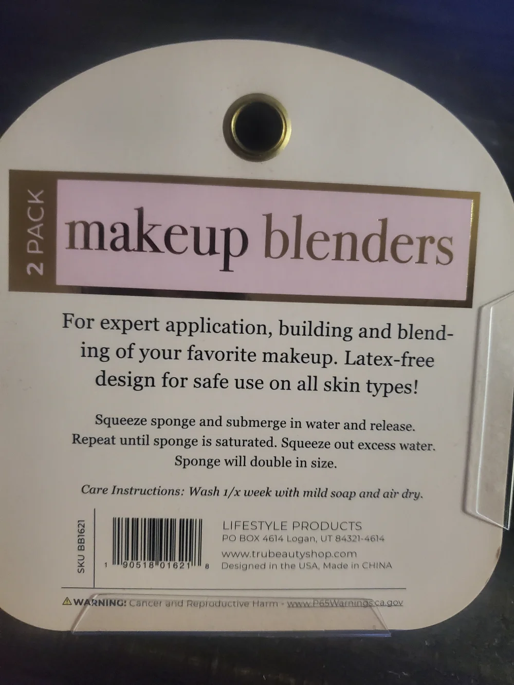Black & Pink Makeup Blenders - 2 Pack